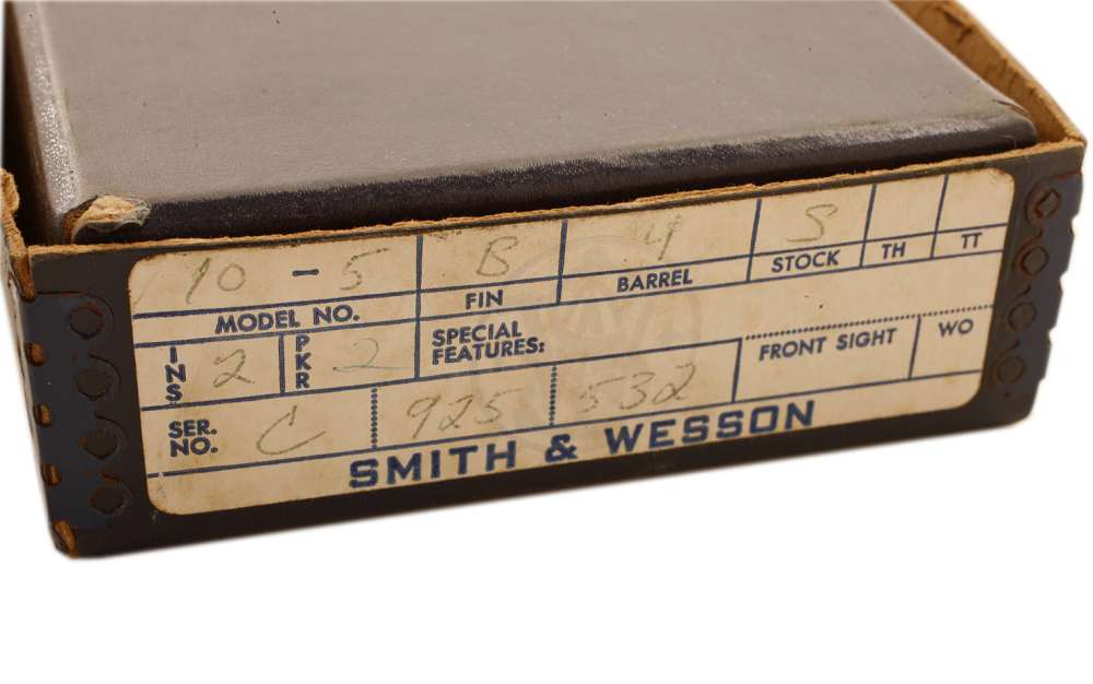 SMITH WESSON MODEL 15 .38 COMBAT MASTERPIECE EMPTY BOX + PAPER.-img-1