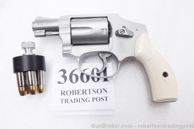 Faux Ivory Grips fit S&W J Revolvers models 36 60 642 Ajax type Checkered -img-14