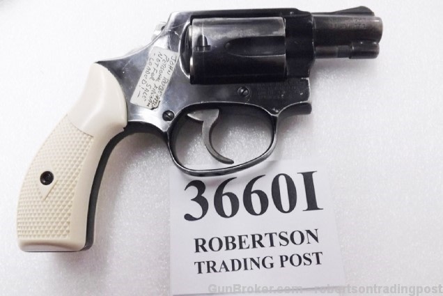 Faux Ivory Grips fit S&W J Revolvers models 36 60 642 Ajax type Checkered -img-10