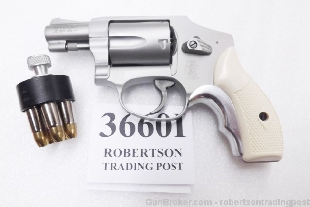 Faux Ivory Grips fit S&W J Revolvers models 36 60 642 Ajax type Checkered -img-18