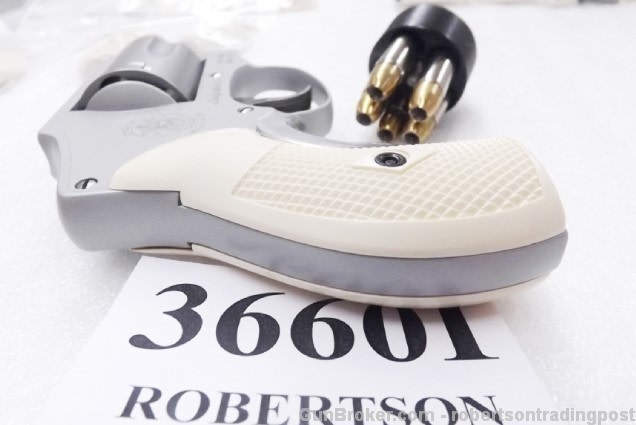 Faux Ivory Grips fit S&W J Revolvers models 36 60 642 Ajax type Checkered -img-20