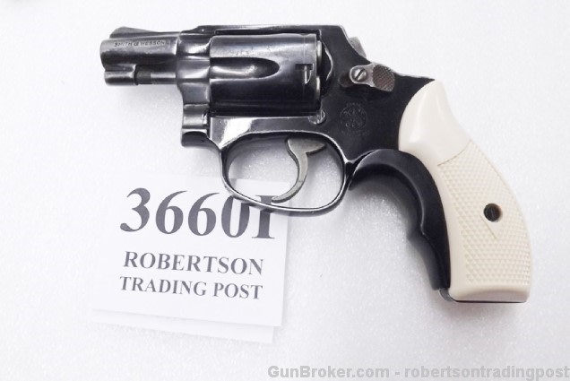 Faux Ivory Grips fit S&W J Revolvers models 36 60 642 Ajax type Checkered -img-11