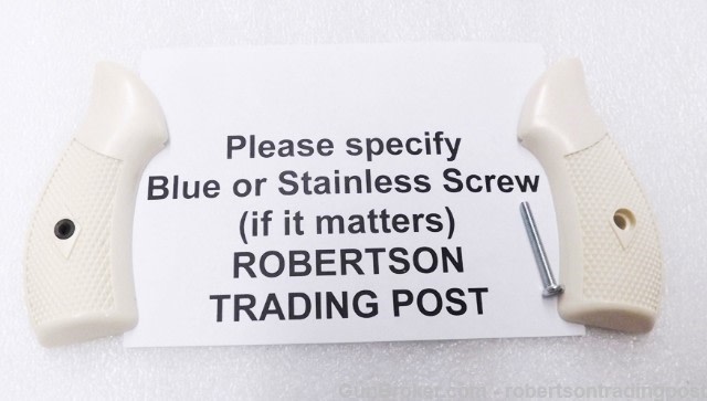 Faux Ivory Grips fit S&W J Revolvers models 36 60 642 Ajax type Checkered -img-26