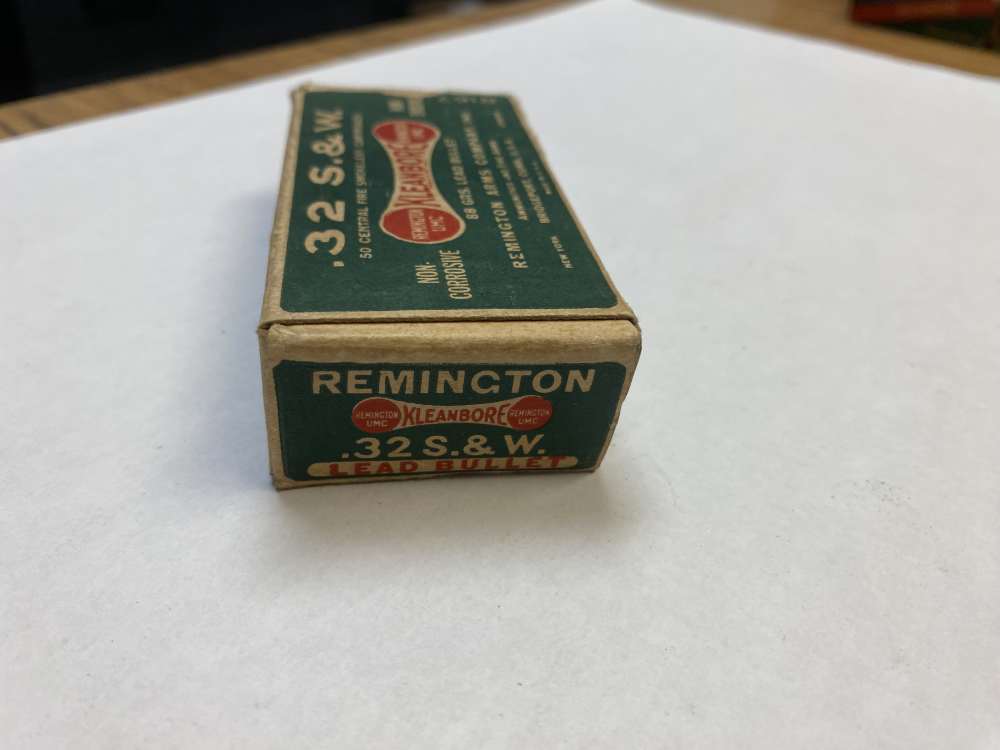 1928 Remington Kleanbore " Dogbone" 32 S&W 88 gr Lead NOS -img-4