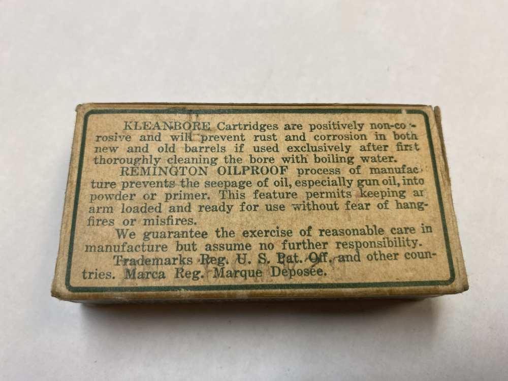 1928 Remington Kleanbore " Dogbone" 32 S&W 88 gr Lead NOS -img-5
