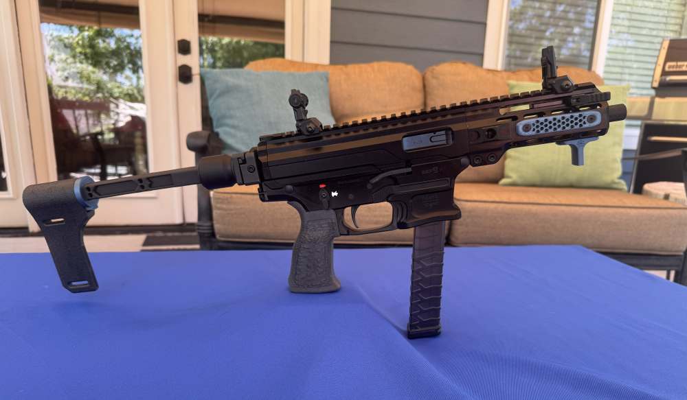 Panzer Arms ARP9 Pistol|9mm PCC | Black-Titanium Blue| Glock-pattern Mags-img-2