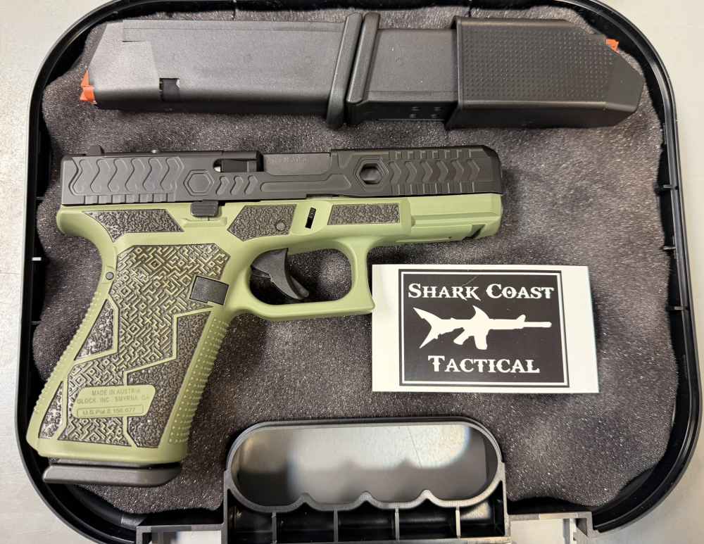 Glock 19 V Kavorka OD Green 9mm Optic Ready Ported by Shark Coast Tactical-img-2