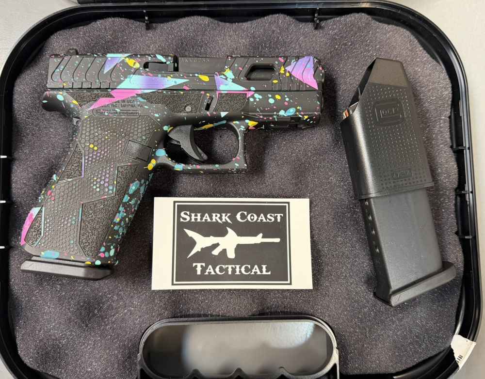 GLOCK 43X 80's NIGHT 9MM Optic Ready by Shark Coast Tactical-img-1