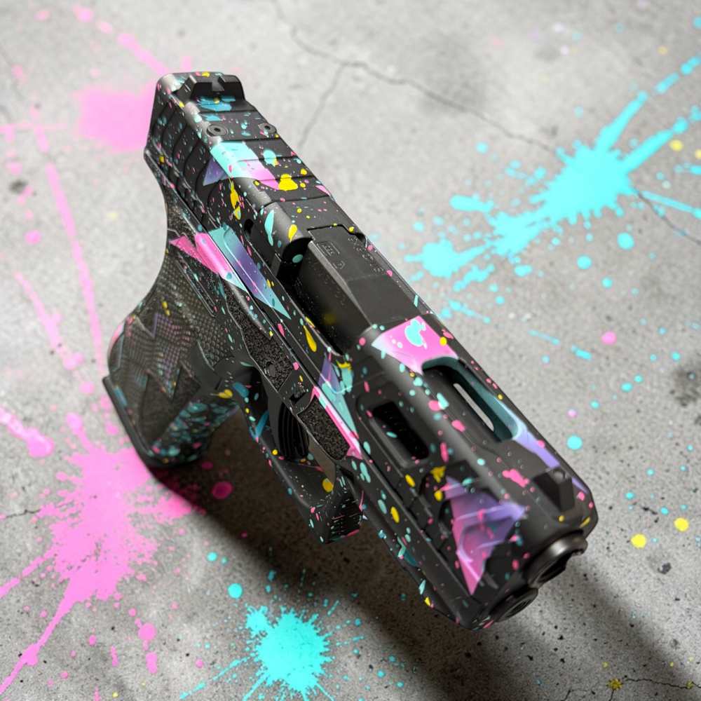 GLOCK 43X 80's NIGHT 9MM Optic Ready by Shark Coast Tactical-img-0