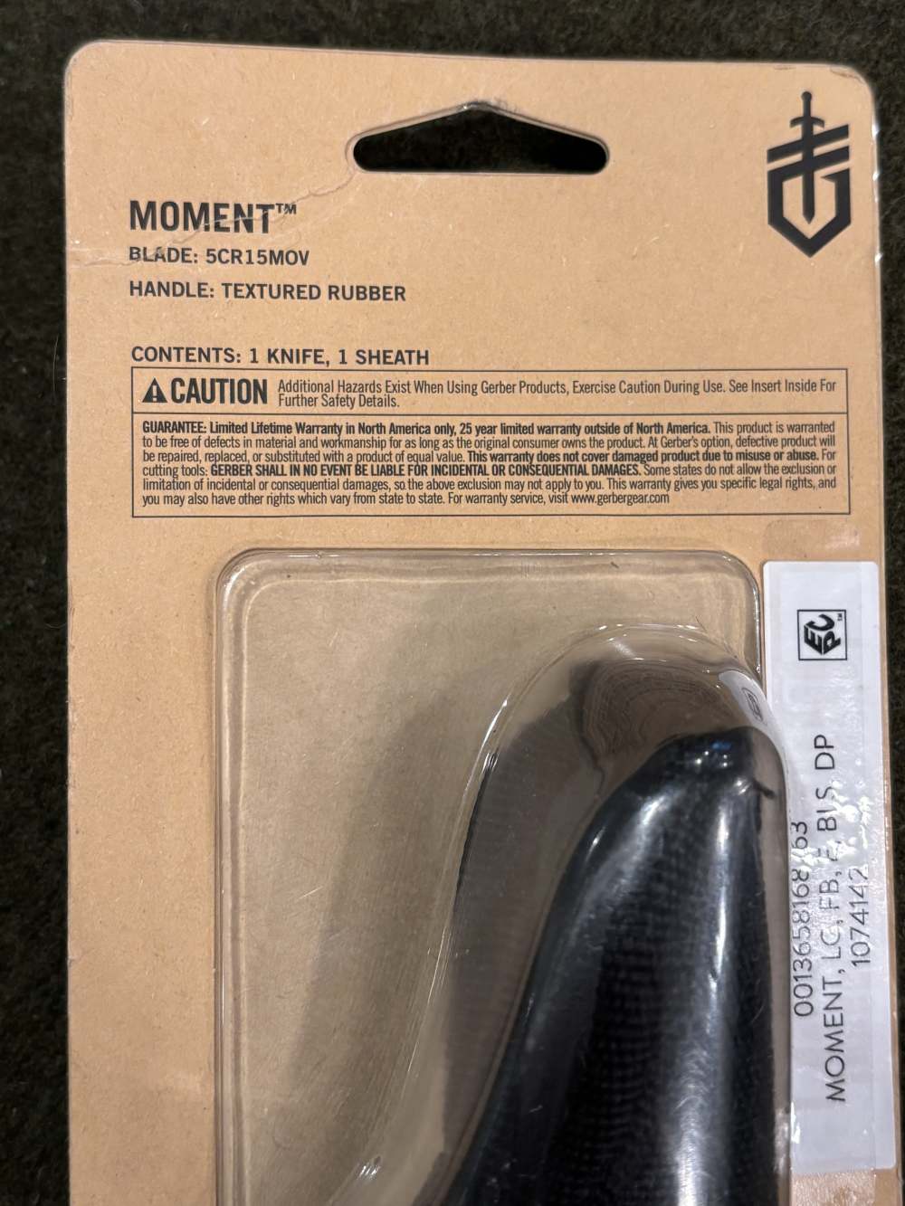 Discontinued- New Old Stock -  Gerber Moment Fixed Blade Knife and Sheath-img-20
