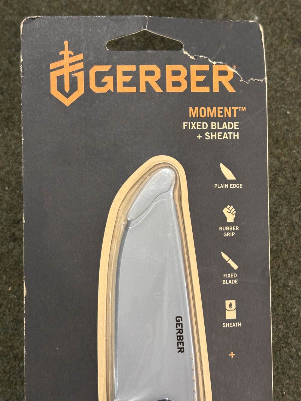 Discontinued- New Old Stock -  Gerber Moment Fixed Blade Knife and Sheath-img-1