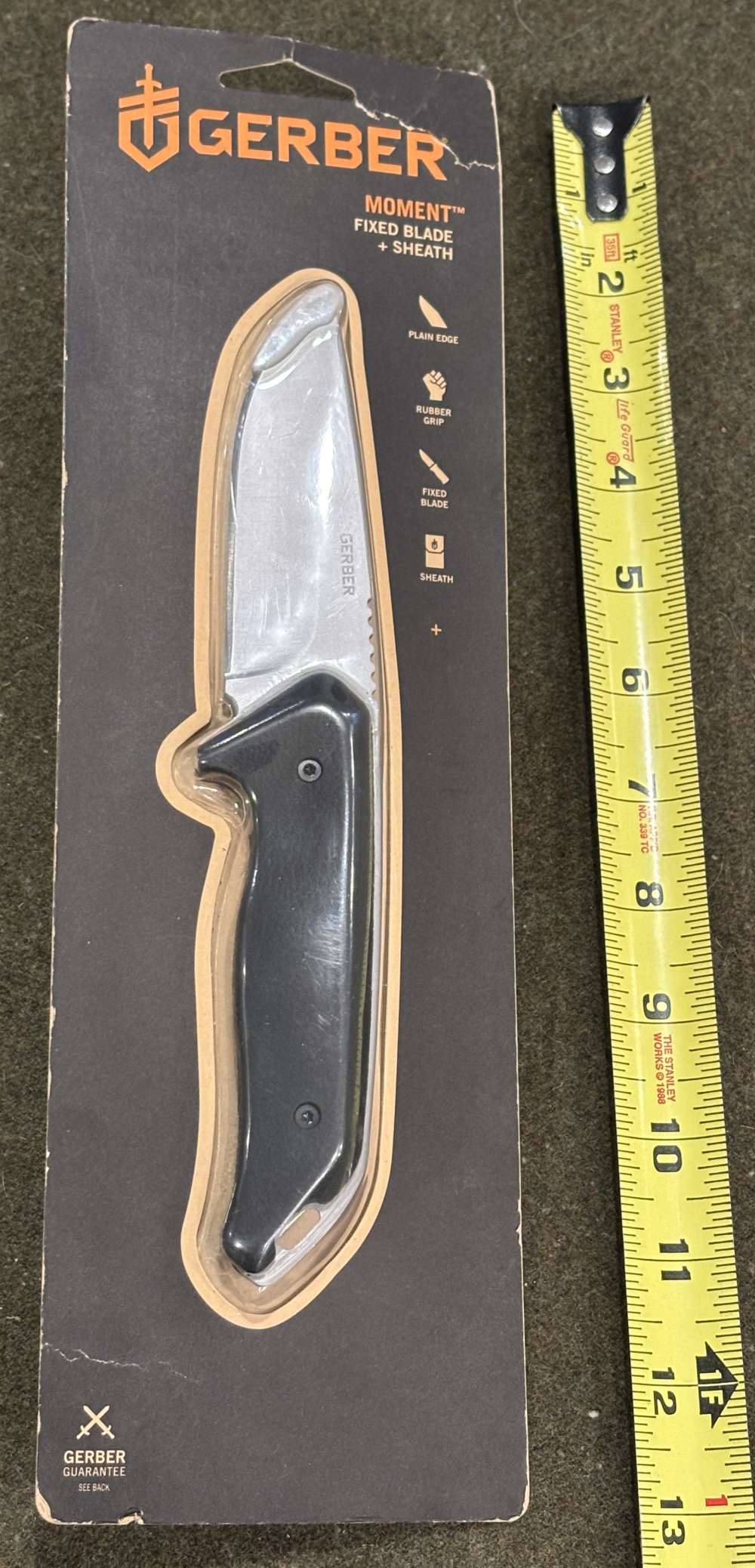 Discontinued- New Old Stock -  Gerber Moment Fixed Blade Knife and Sheath-img-0
