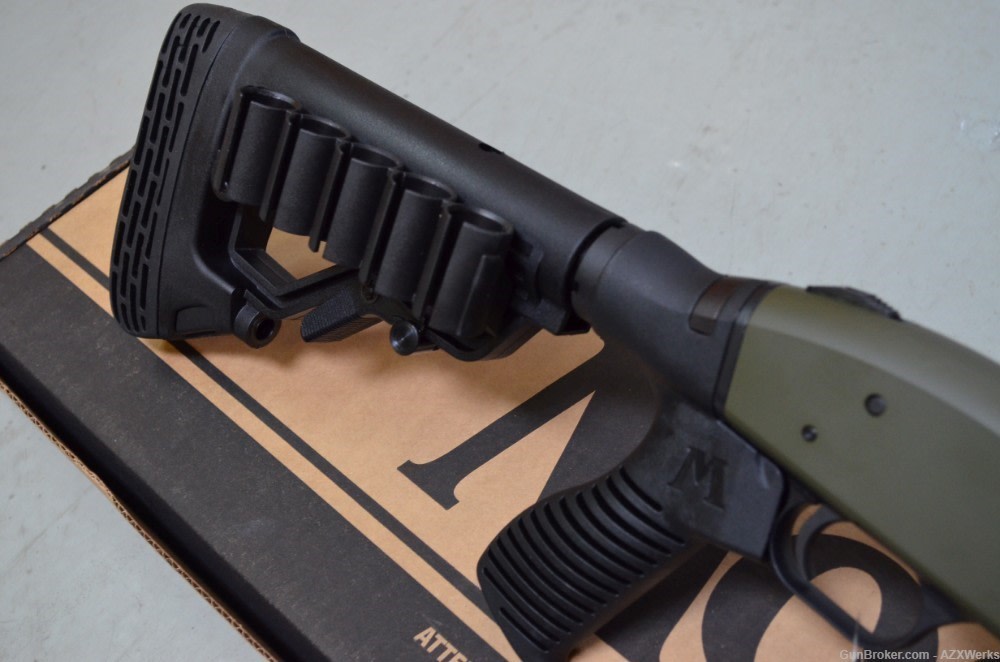 Mossberg 590 FLEX Tactical X-Werks OD Green 20" 8+1 New 6-POS PG StK 50695-img-0