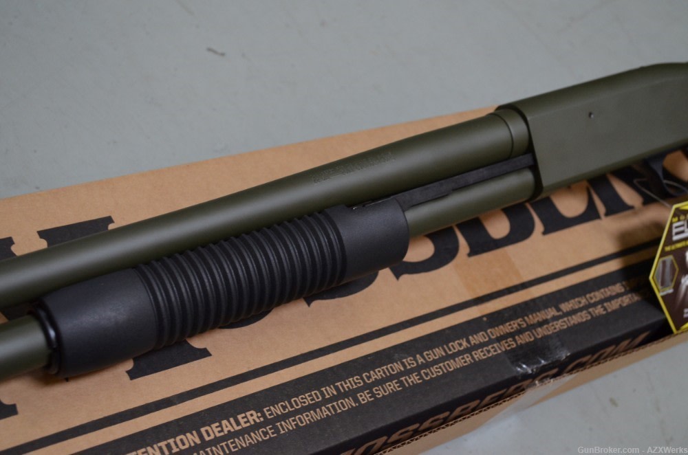 Mossberg 590 FLEX Tactical X-Werks OD Green 20" 8+1 New 6-POS PG StK 50695-img-5
