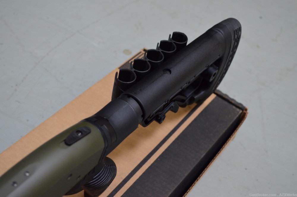 Mossberg 590 FLEX Tactical X-Werks OD Green 20" 8+1 New 6-POS PG StK 50695-img-4