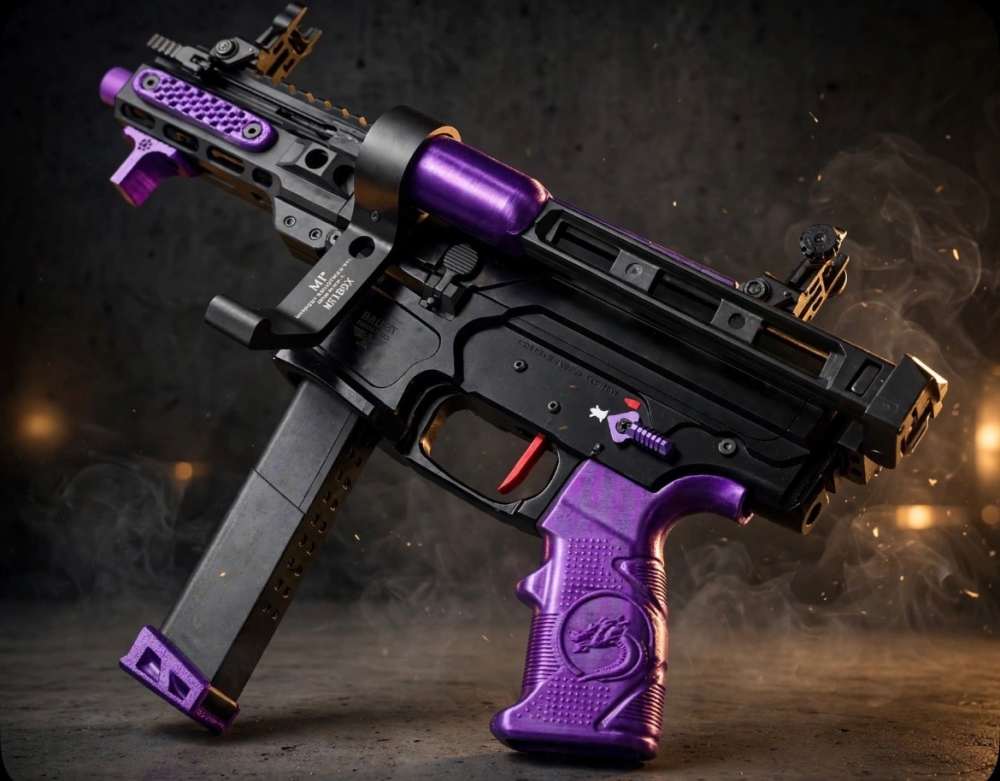 Panzer Arms ARP9 9mm AR Pistol – Custom Purple Build |Rise RAVE PCC Trigger-img-2