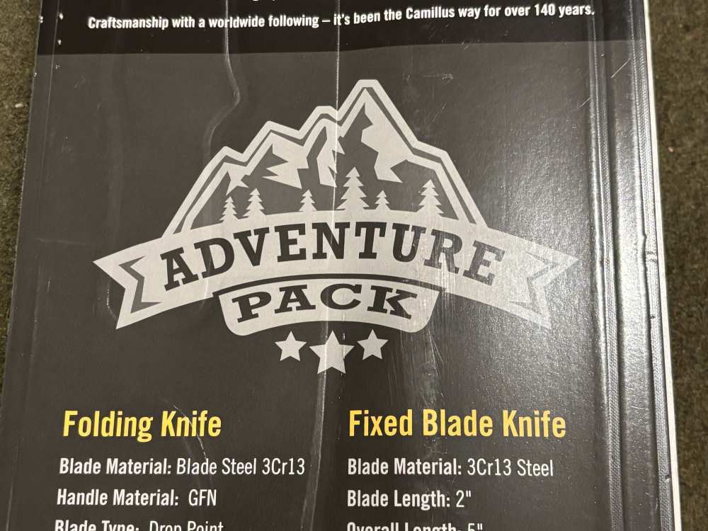 New Old Stock - Camillus 3-Piece Adventure Pack - Machete and Knives-img-37