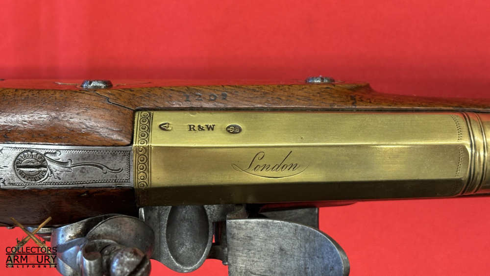Delicate English Brass Barrelled Flintlock Blunderbuss By Ryan & Watson-img-12