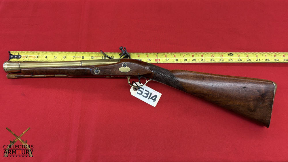 Delicate English Brass Barrelled Flintlock Blunderbuss By Ryan & Watson-img-20