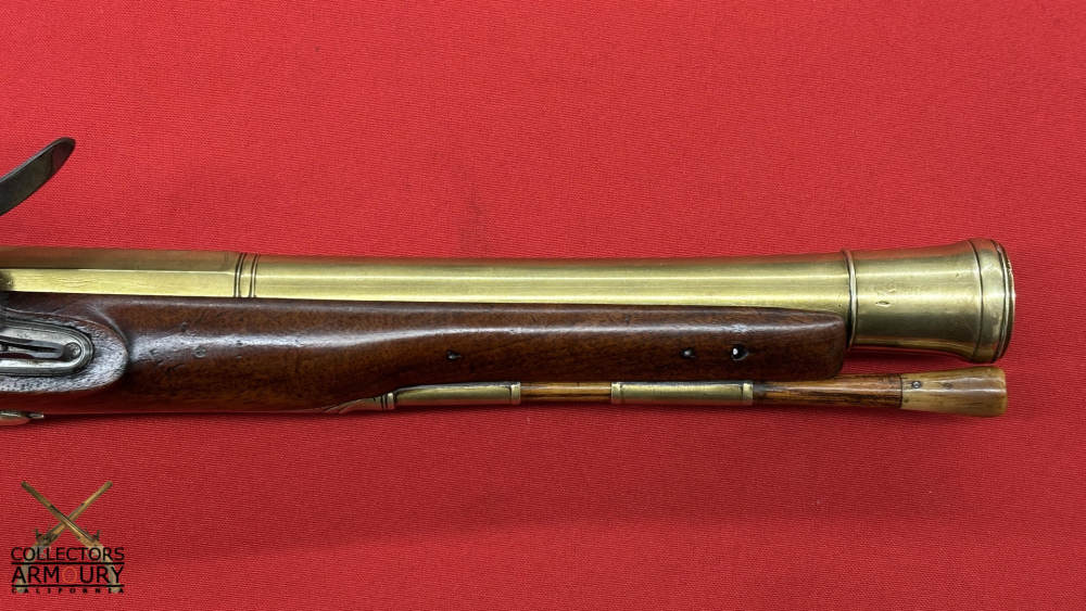 Delicate English Brass Barrelled Flintlock Blunderbuss By Ryan & Watson-img-5