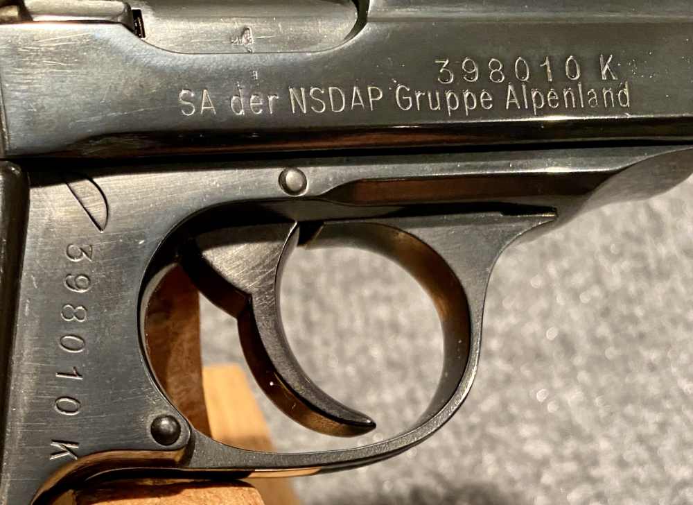 Walther PPK 1943 WW2 German Military SA NSDAP Gruppe Alpenland -img-2