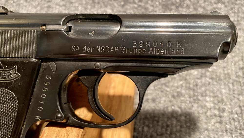 Walther PPK 1943 WW2 German Military SA NSDAP Gruppe Alpenland -img-3