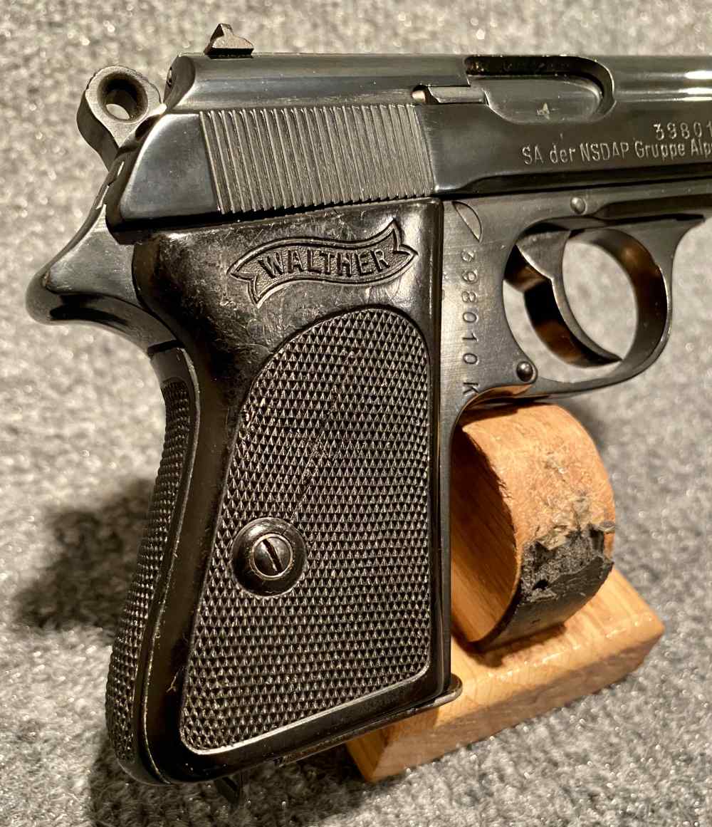 Walther PPK 1943 WW2 German Military SA NSDAP Gruppe Alpenland -img-1
