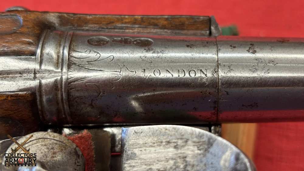 Silver Mounted Mid 18th Century English Flintlock Pistol By John Smith-img-17