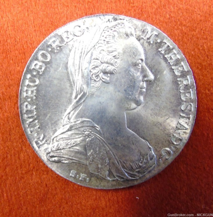 1780 Austrian Silver Maria Theresa Thaler Coin (Restrike)-img-1