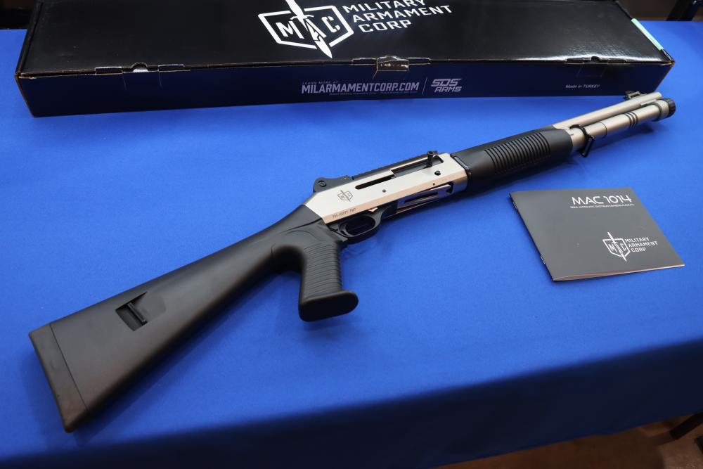 MAC Military Armament Corp Model 1014 MARINE Shotgun 12GA Semi Auto Nickel-img-0