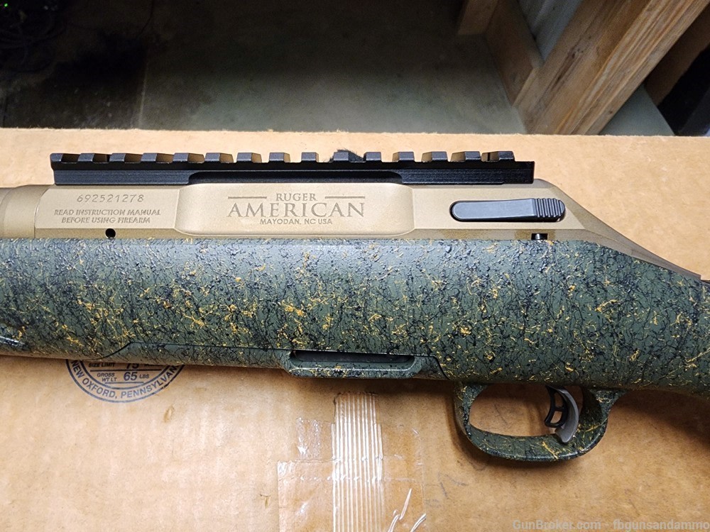 NEW! RUGER AMERICAN GENERATION 2 7MM-08 REMINGTON 22" GREEN SPLATTER 46932-img-12