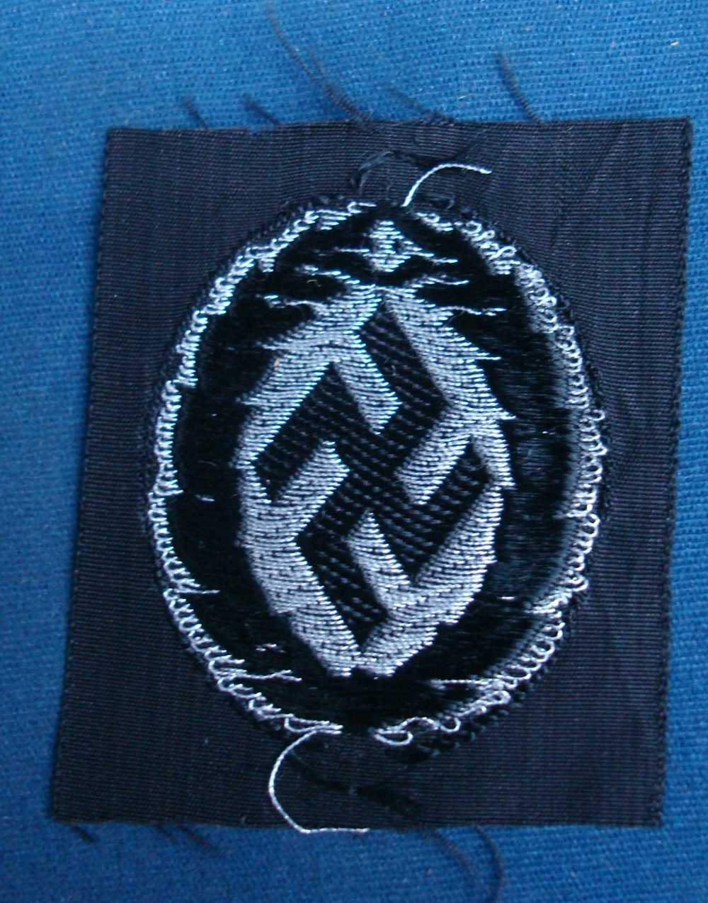 German WWII Schuma Police Cap Insignia Schutzmannschaft Patch-img-1