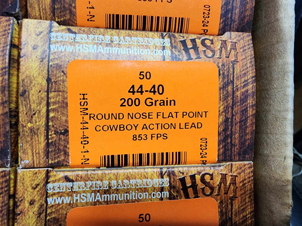 500 ROUNDS HSM 44-40 WINCHESTER 200 GRAIN ROUND NOSE FLAT POINT RNFP COWBOY-img-2