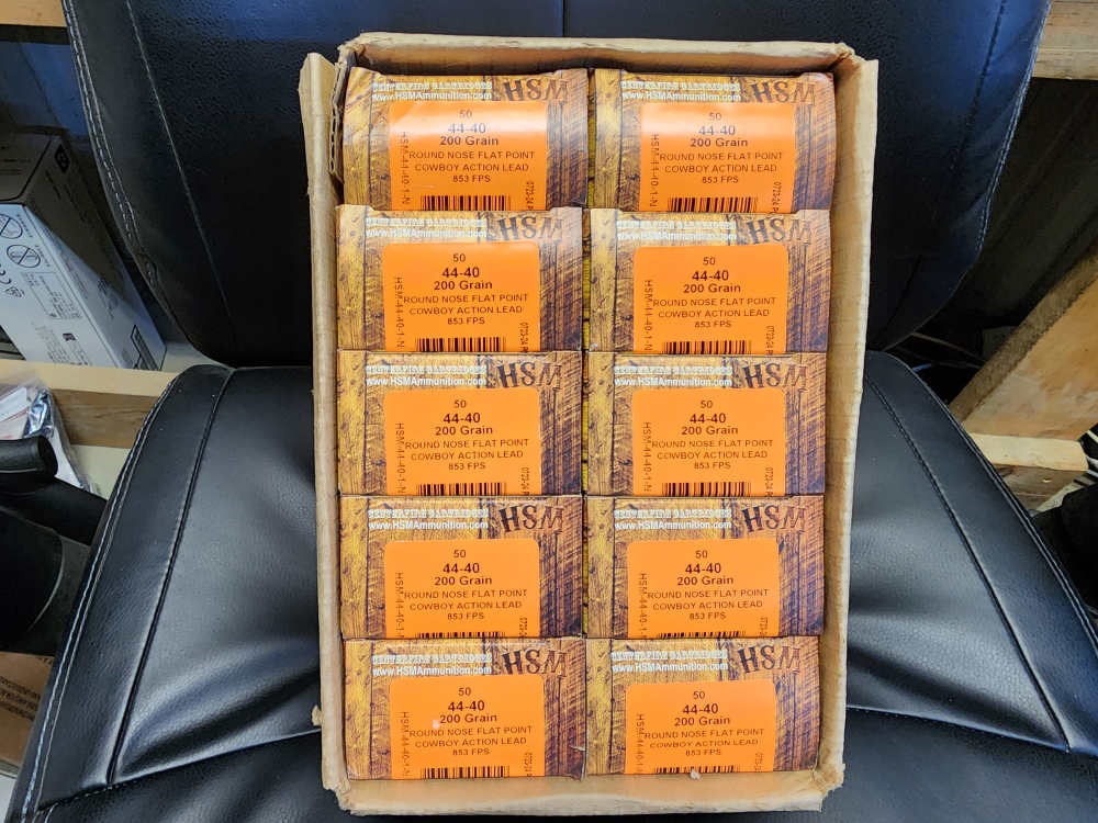 500 ROUNDS HSM 44-40 WINCHESTER 200 GRAIN ROUND NOSE FLAT POINT RNFP COWBOY-img-0