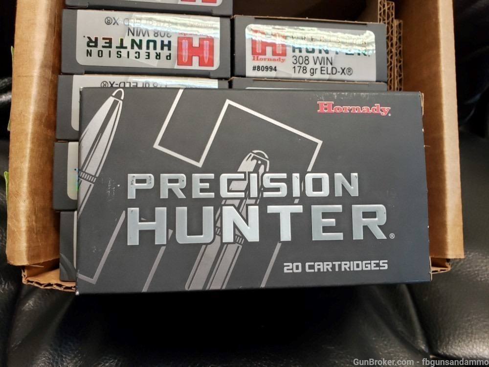 RDY2SHIP 200 ROUNDS HORNADY 308 WINCHESTER ELD-X PRECISION HUNTER 178 80994-img-2