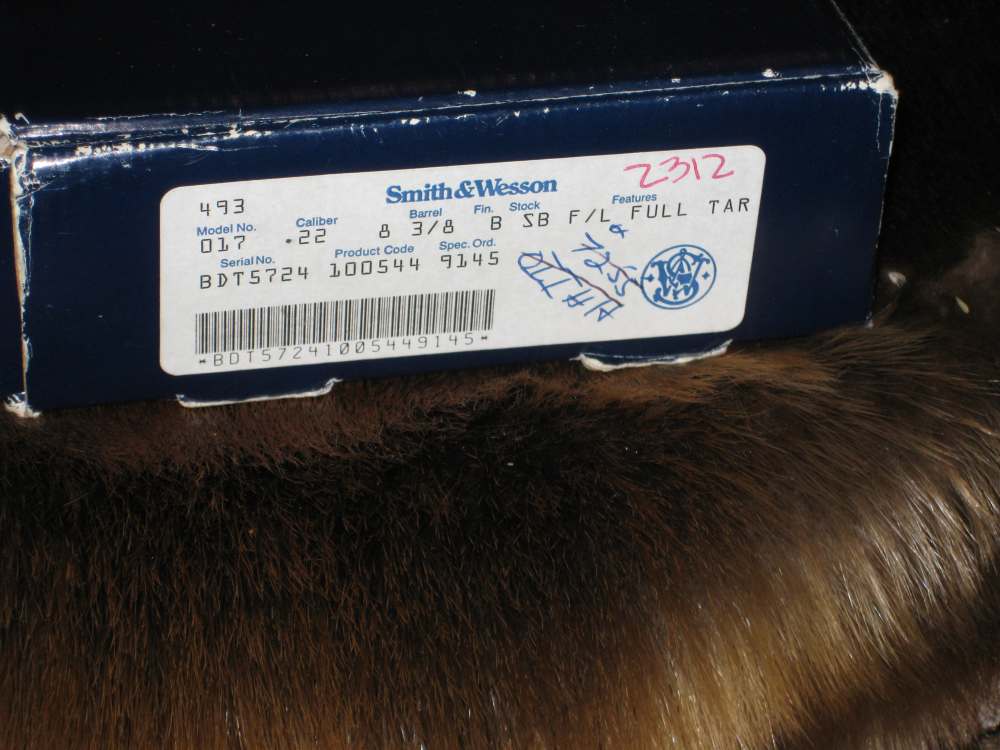 S & W model 17 .22LR full Target 8 3/8" full lug barrel !!-img-1