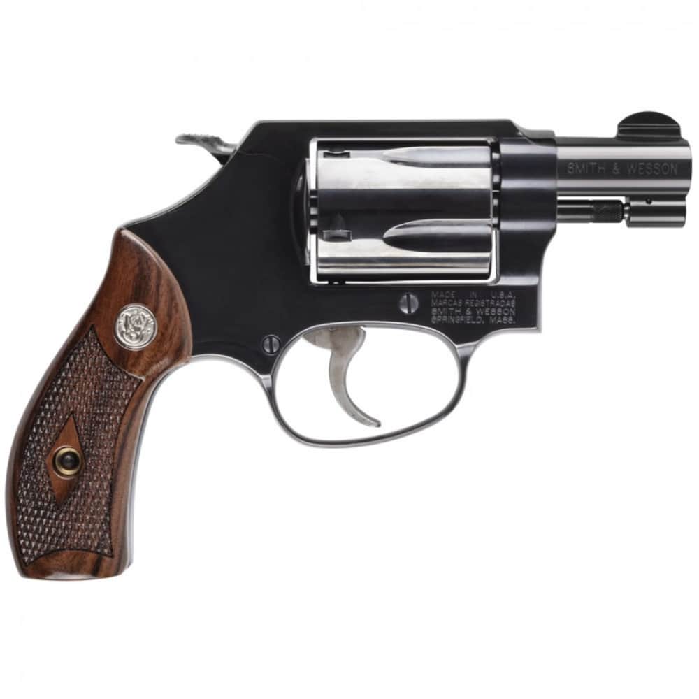 Smith & Wesson 36 No-Lock - 1.88" Barrel (.38 Spl) - Black/Wood-img-1