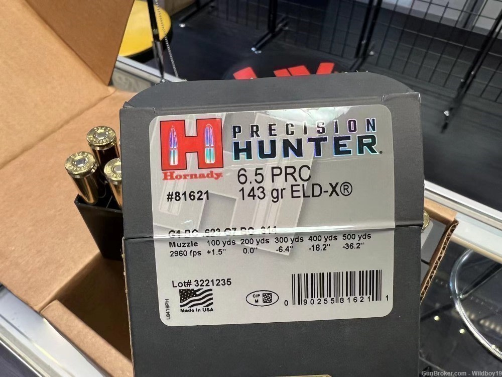 Hornady 81621 Precision Hunter 6.5 PRC 143 gr Extremely Low Drag-eXpanding -img-2
