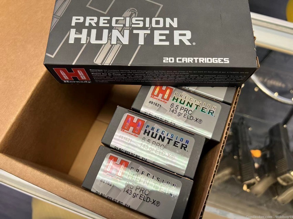 Hornady 81621 Precision Hunter 6.5 PRC 143 gr Extremely Low Drag-eXpanding -img-0