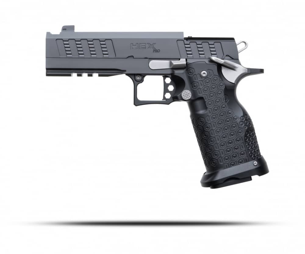 Jacob Grey Hex Pro - 4.6" Ported Barrel (9mm) - Optics Ready - Black-img-0