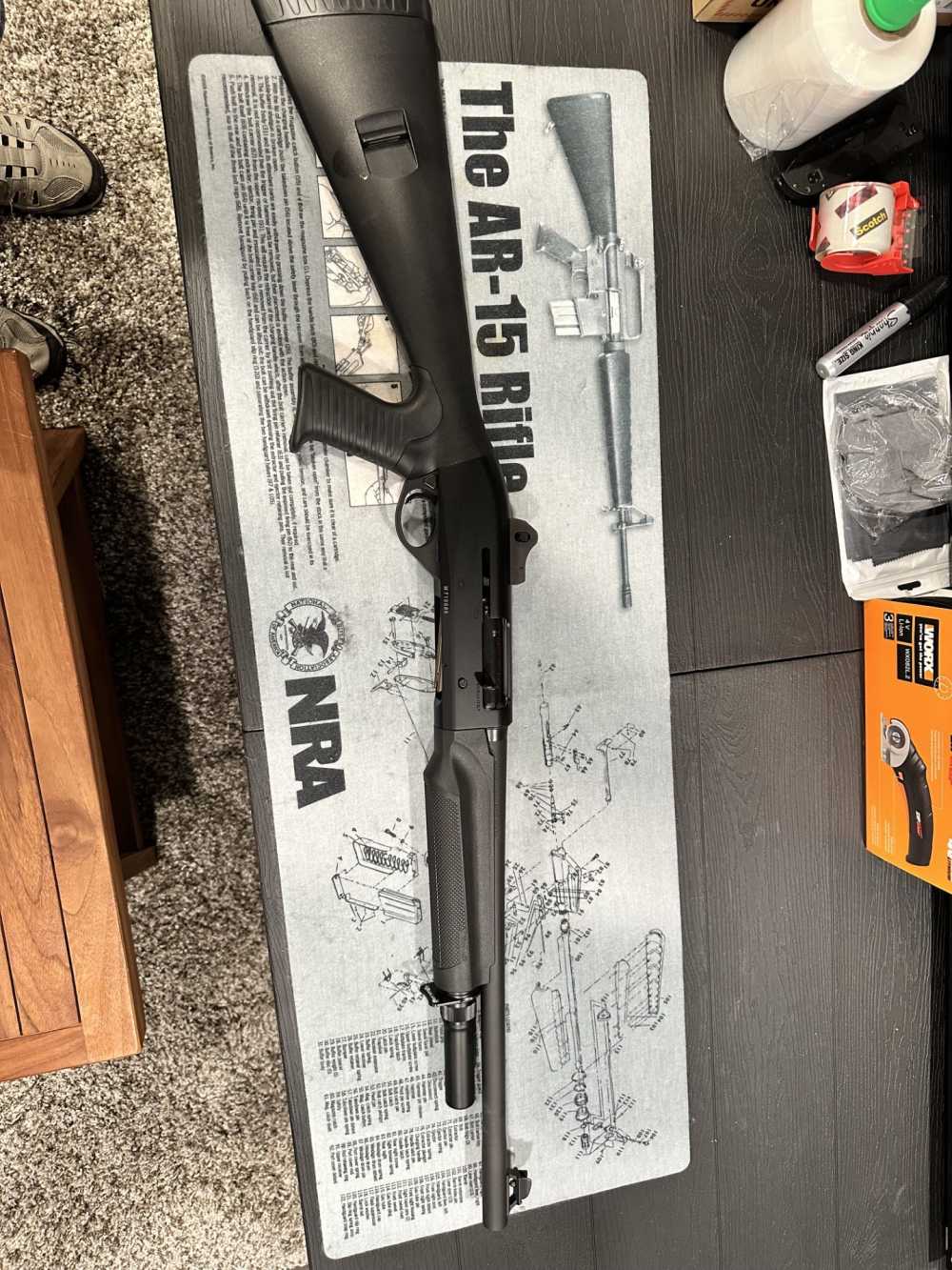 Benelli M2 Tactical w/Pistol Grip and Ghost Ring 12 Ga 3in Black Semi Auto-img-1