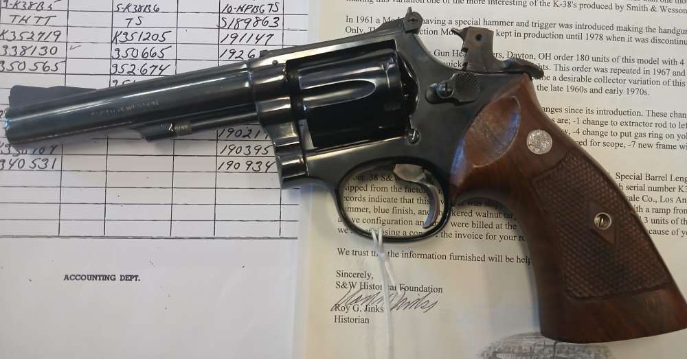Smith & Wesson  K-38 Masterpiece Model-14 38 S&W Special 5" Rare-img-1