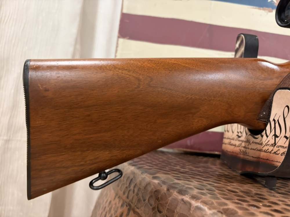 Ruger 10/22 carbine wood stock BSA classic scope-img-1