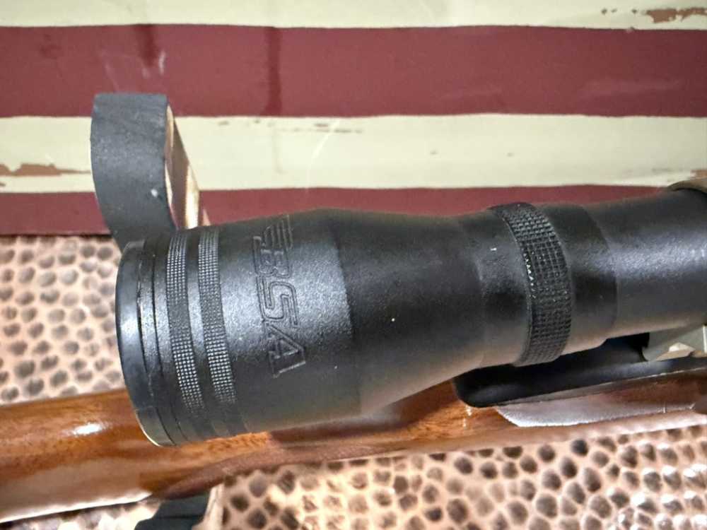 Ruger 10/22 carbine wood stock BSA classic scope-img-7