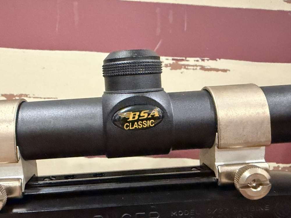 Ruger 10/22 carbine wood stock BSA classic scope-img-13