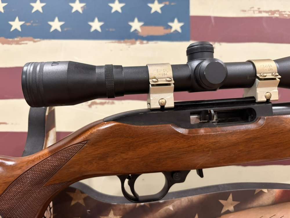Ruger 10/22 carbine wood stock BSA classic scope-img-3