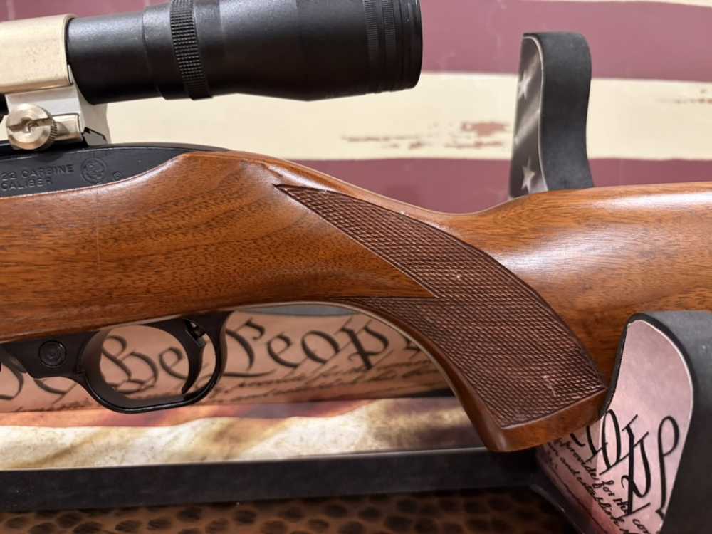 Ruger 10/22 carbine wood stock BSA classic scope-img-10