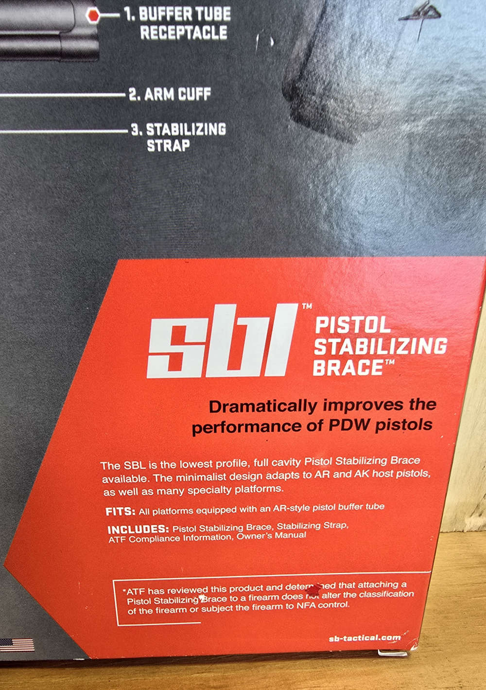 SB Tactical SBL Brace Flat Dark Earth -SBL-02-SB-img-4