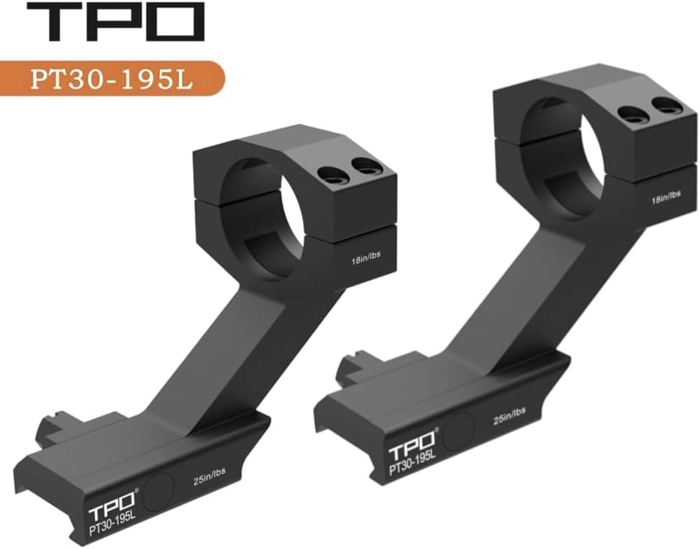 30mm cantilever rings Extra High 2 Inch Height Picatinny rail mount Offset -img-0