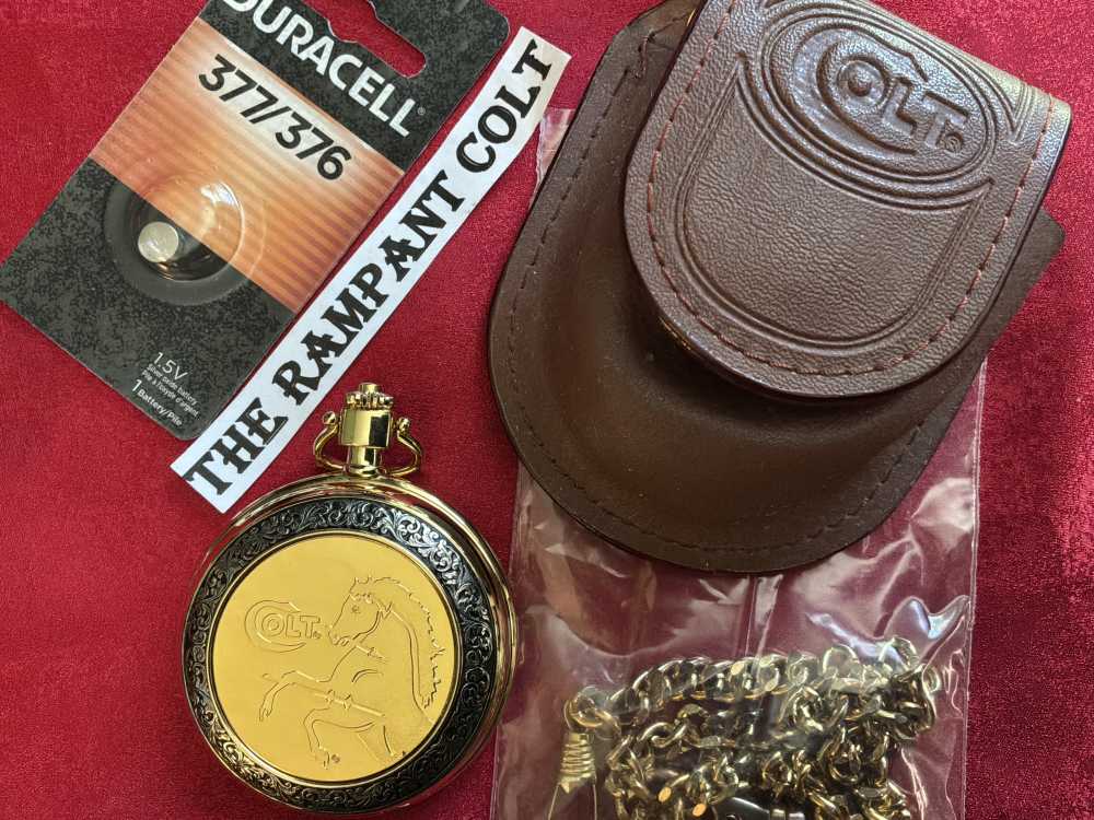 Franklin Mint Colt Lightning Watch Pouch Chain Battery-img-1